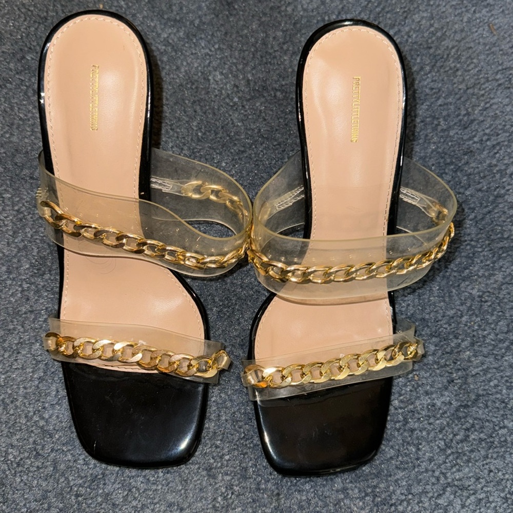 PRETTYLITTLETHINGS Mule Heels size 7